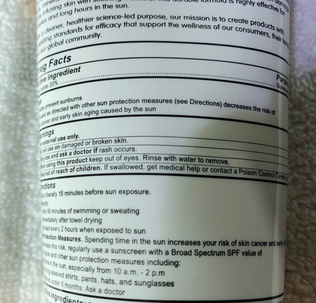 Sport Sunscreen SPF 50 - Water-Resistant, Reef Friendly, 6 fl oz