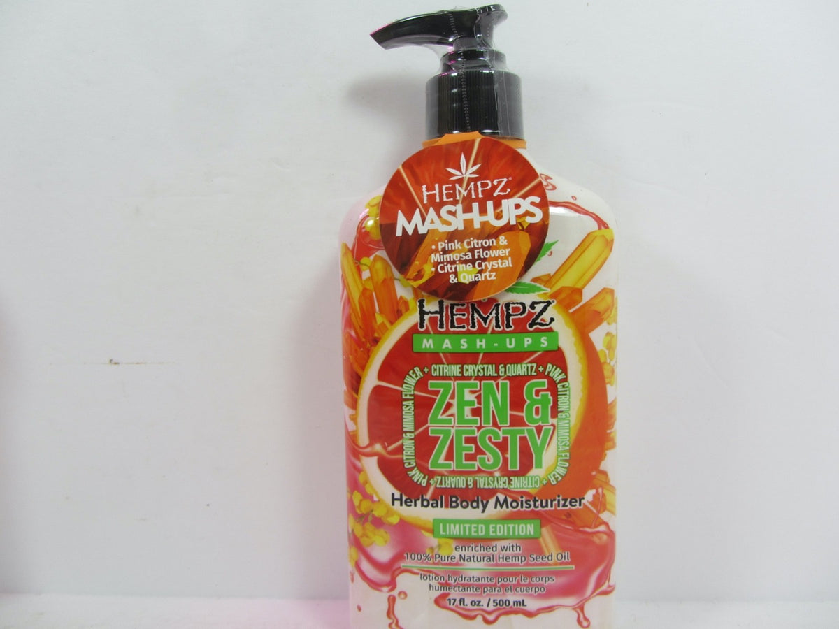 Hempz Zen & Zesty Moisturizer Lotion - 17 oz Dual Scent Body Hydrator