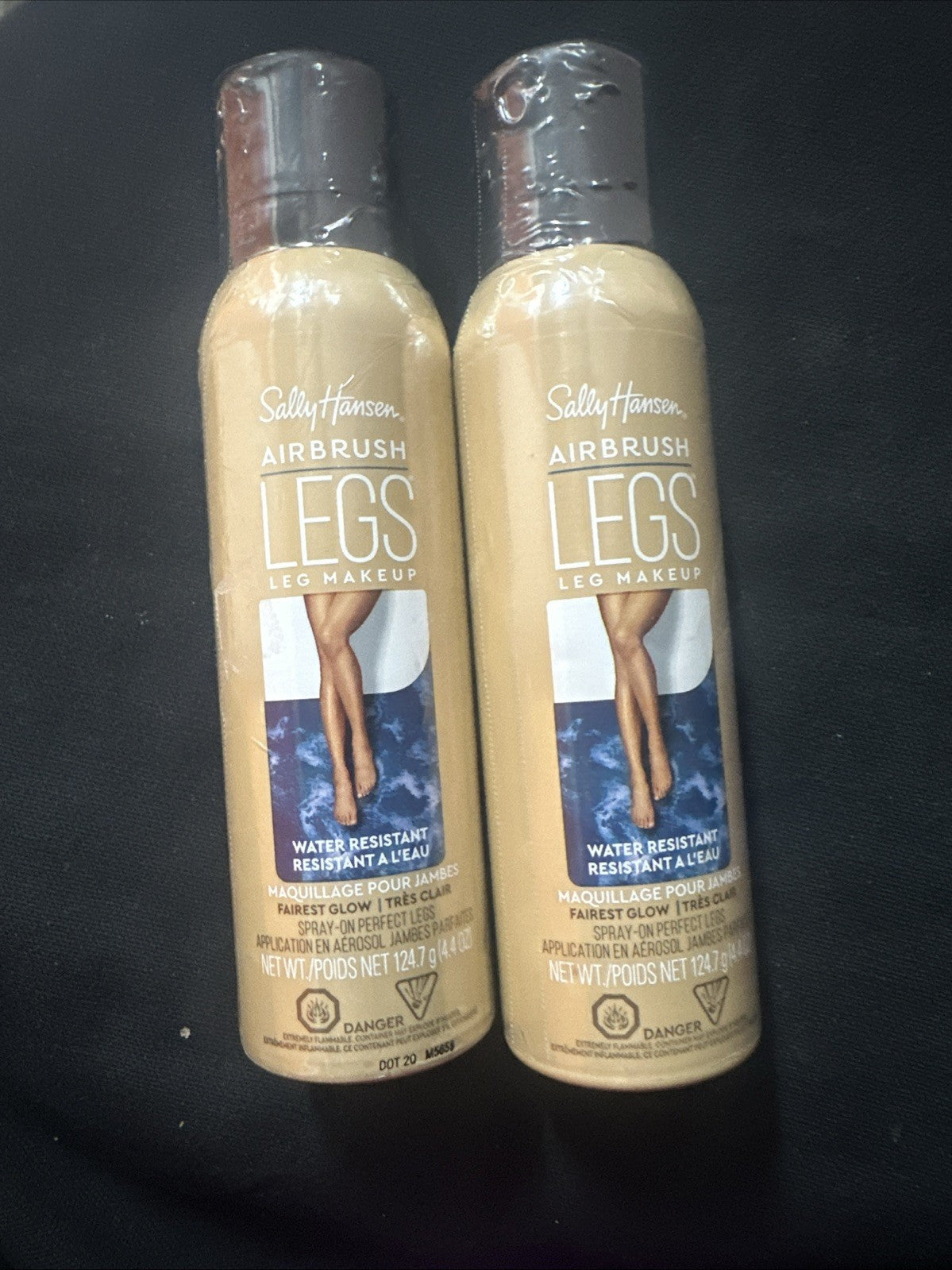 Sally Hansen Airbrush Legs Fairest Glow Spray - Hydrating Leg Makeover, 4.4 oz, Pack of 2