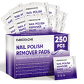 Bulk Acetone Nail Polish Remover Pads - Travel-Friendly, Quick & Effective, 250 Pack