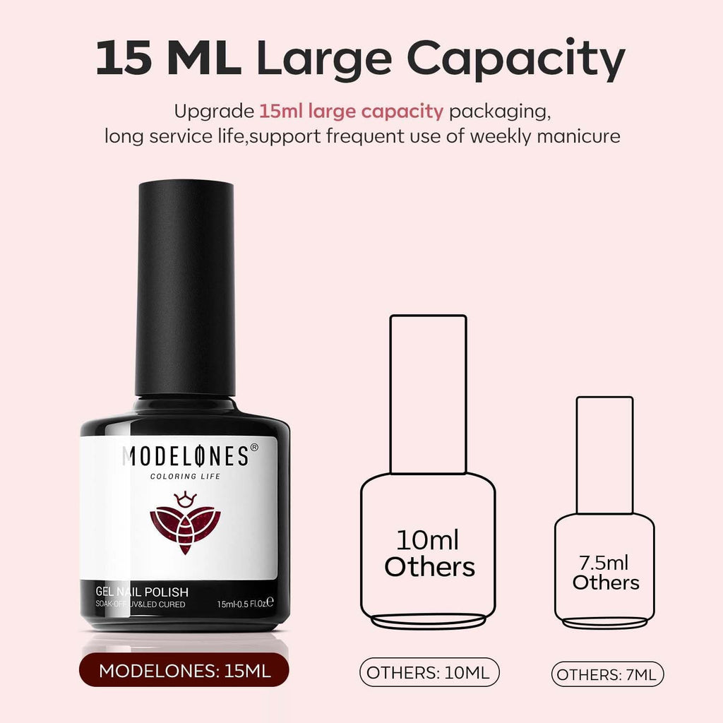 Color Changing Gel Nail Polish Burgundy Wine Shade - Long-lasting, High-gloss