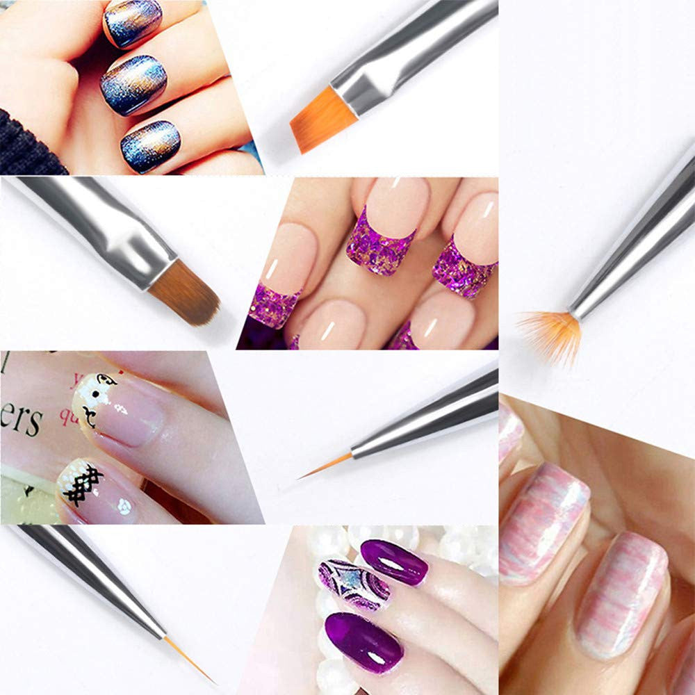 20PCS Nail Art Dotting Brushes & Painting Pen Tools Set for Creative Manicure