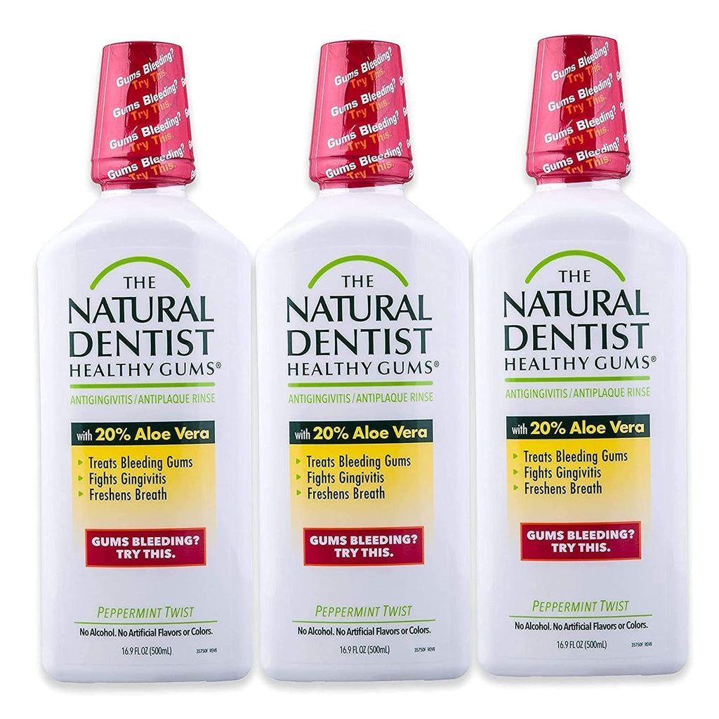 Natural Gums Mouth Wash for Healthy Gums & Fresh Breath - Pack of 3