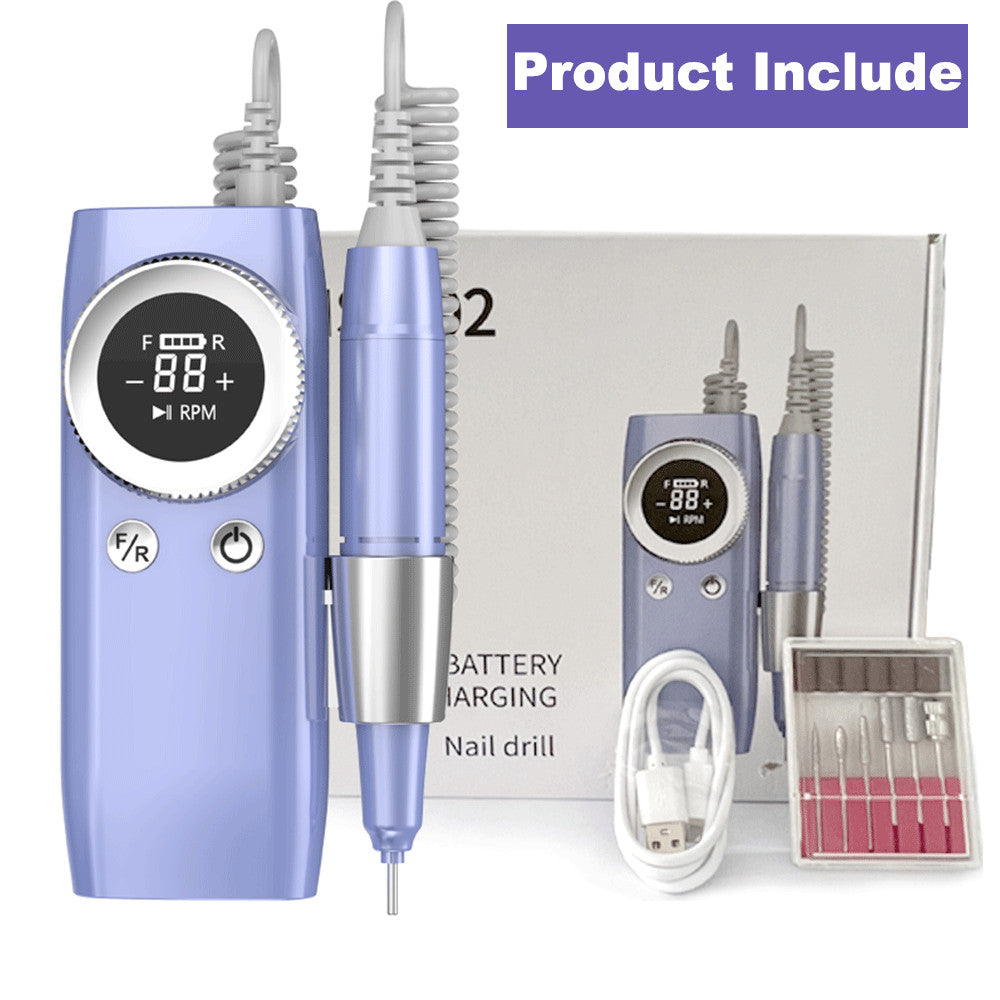 Rechargeable Electric Nail Drill Machine 45000 RPM for Manicure & Pedicure