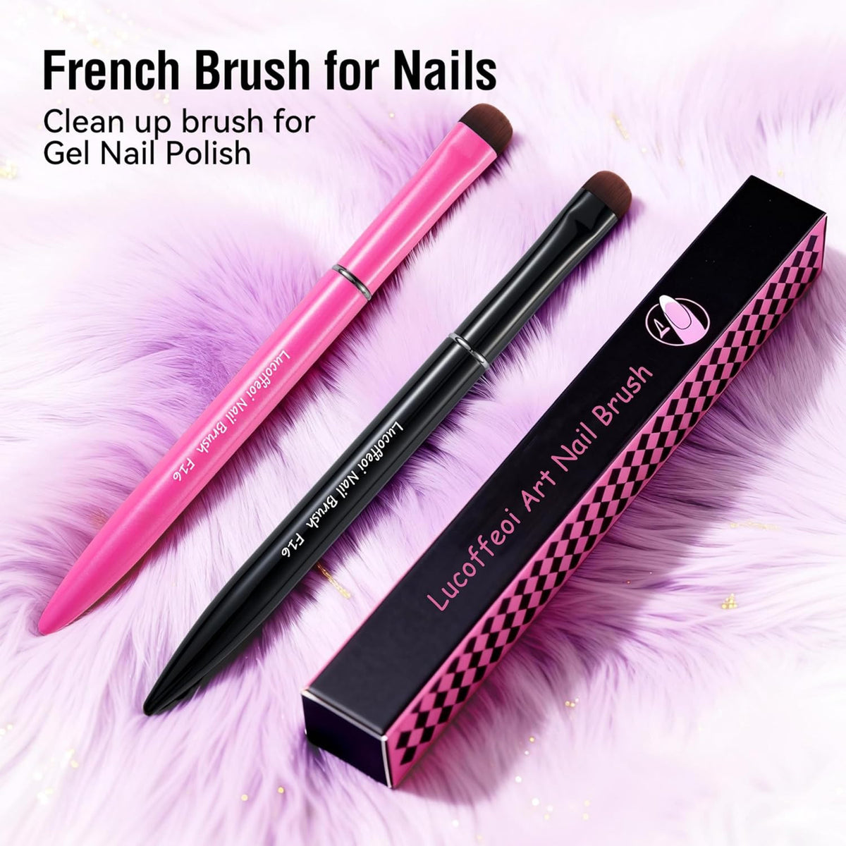 French Tip Nail Brush - Kolinsky Sable for Gel & Acrylic Nail Art