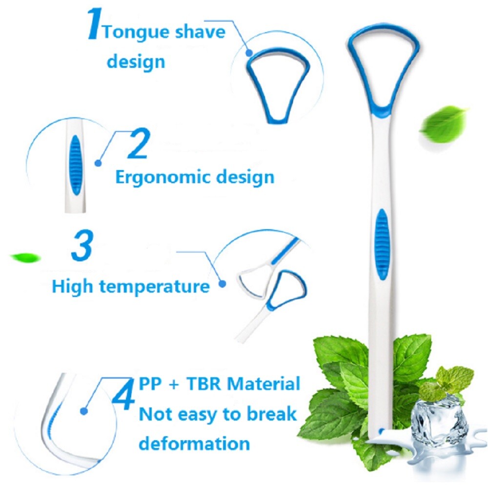 Reusable Tongue Scraper Set - Oral Hygiene Cleaner for Adults & Kids