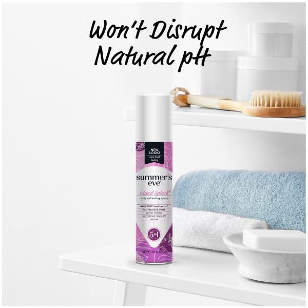 Feminine Deodorant Spray - Island Splash Scent, 2 oz, Pack of 6