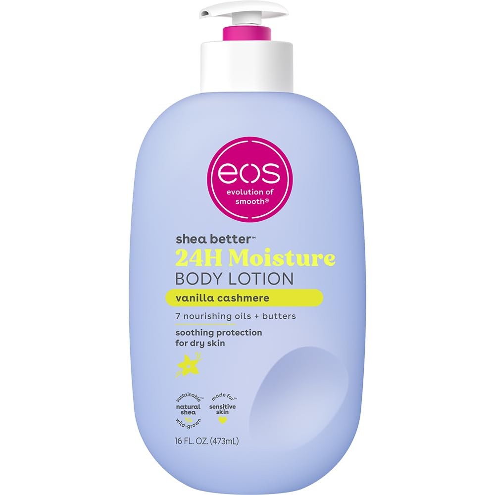 Shea Better Body Lotion Vanilla Cashmere 16oz Hydrating Moisturizer with Shea Butter