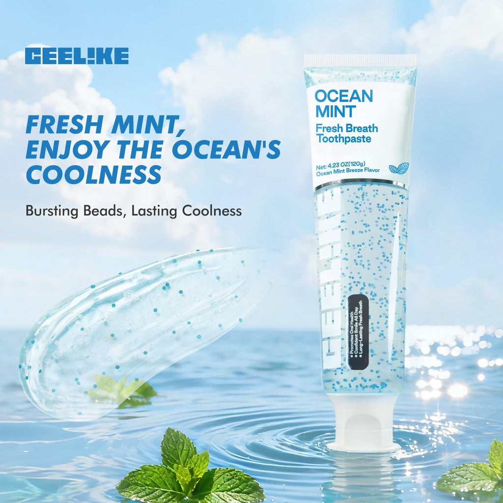 Fresh Breath Toothpaste with Ocean Mint Flavor - 130g Natural Oral Care