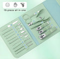 16-Piece Manicure Pedicure Nail Clipper Set with Storage Case
