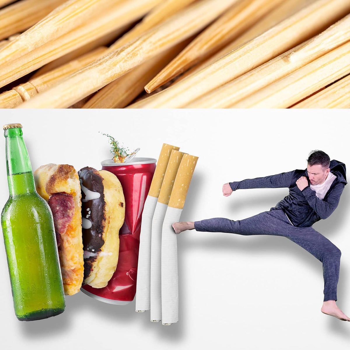 400 Pcs Cinnamon Toothpicks with 4 Storage Boxes - Fresh Breath & Oral Care