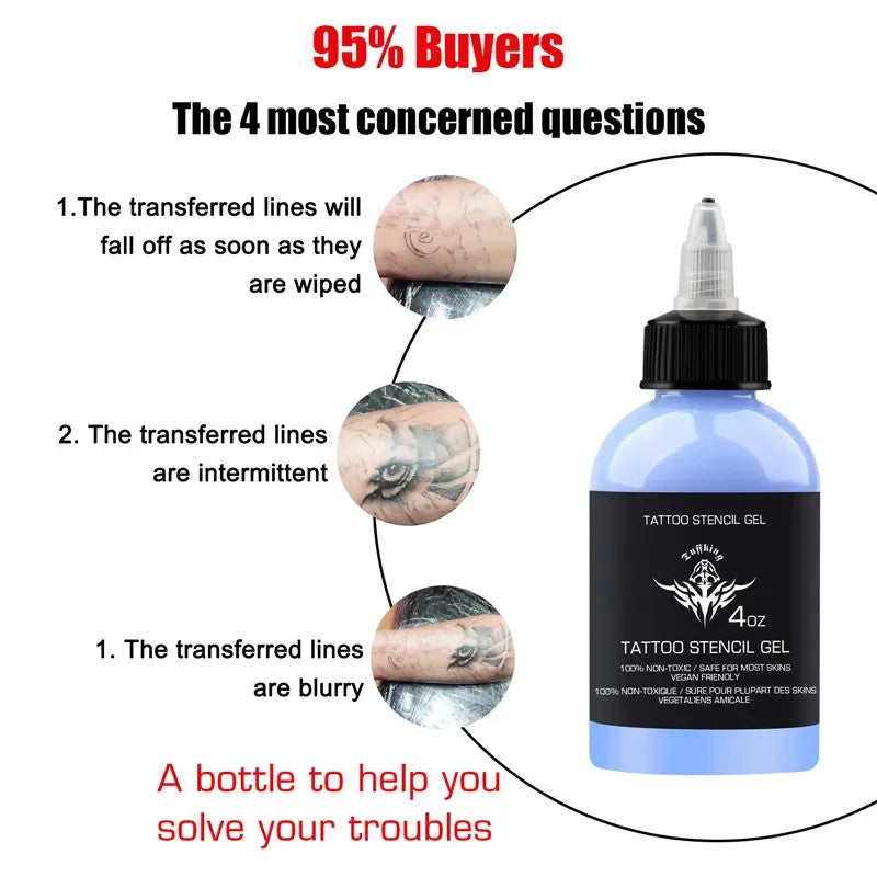 Tattoo Stencil Transfer Gel 30ml/120ml - Professional Thermal Copier Solution