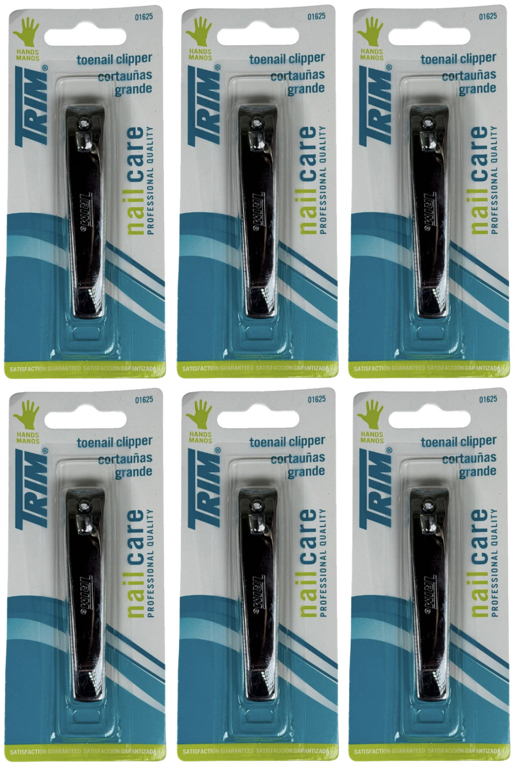Heavy Duty Stainless Steel Toenail Clippers 6 Pack for Thick Nails