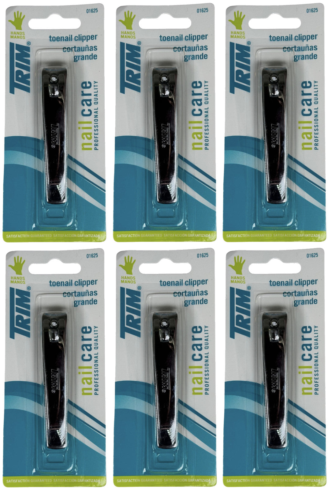 Heavy Duty Stainless Steel Toenail Clippers 6 Pack for Thick Nails
