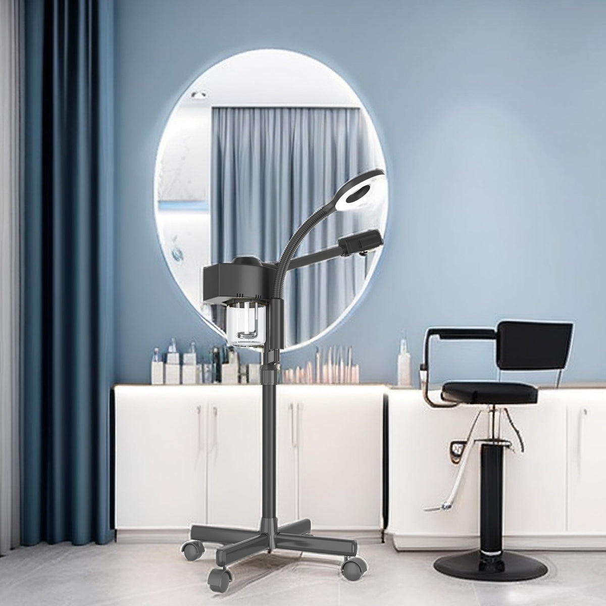 Facial Steamer with Magnifying Lamp and Ozone - 2 in 1 Face Spa Device