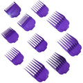 Magnetic Clipper Guard Set for Andis Master Hair Clippers - 10 Sizes, Purple