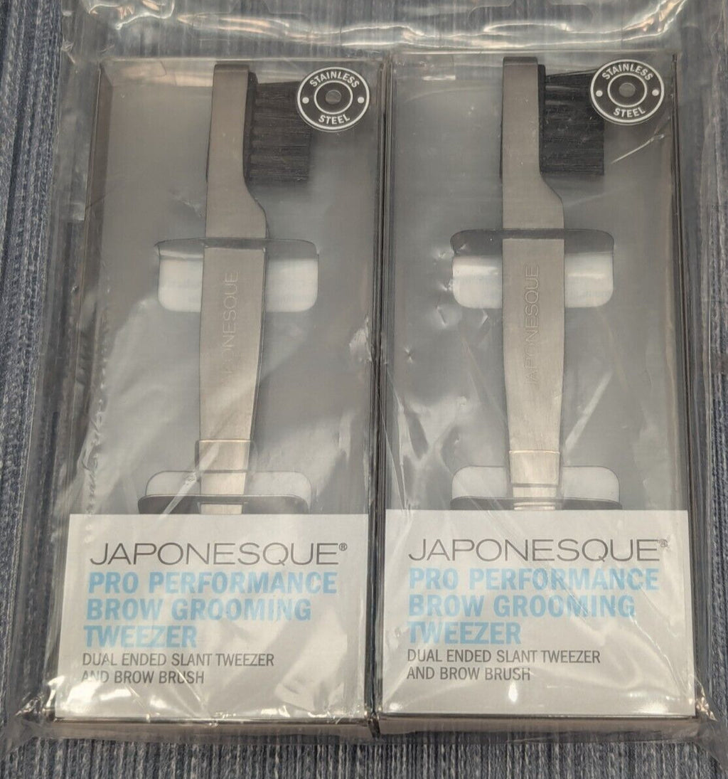 Pro Performance Brow Grooming Tweezer Set - 2 Pack, Stainless Steel Precision Tools