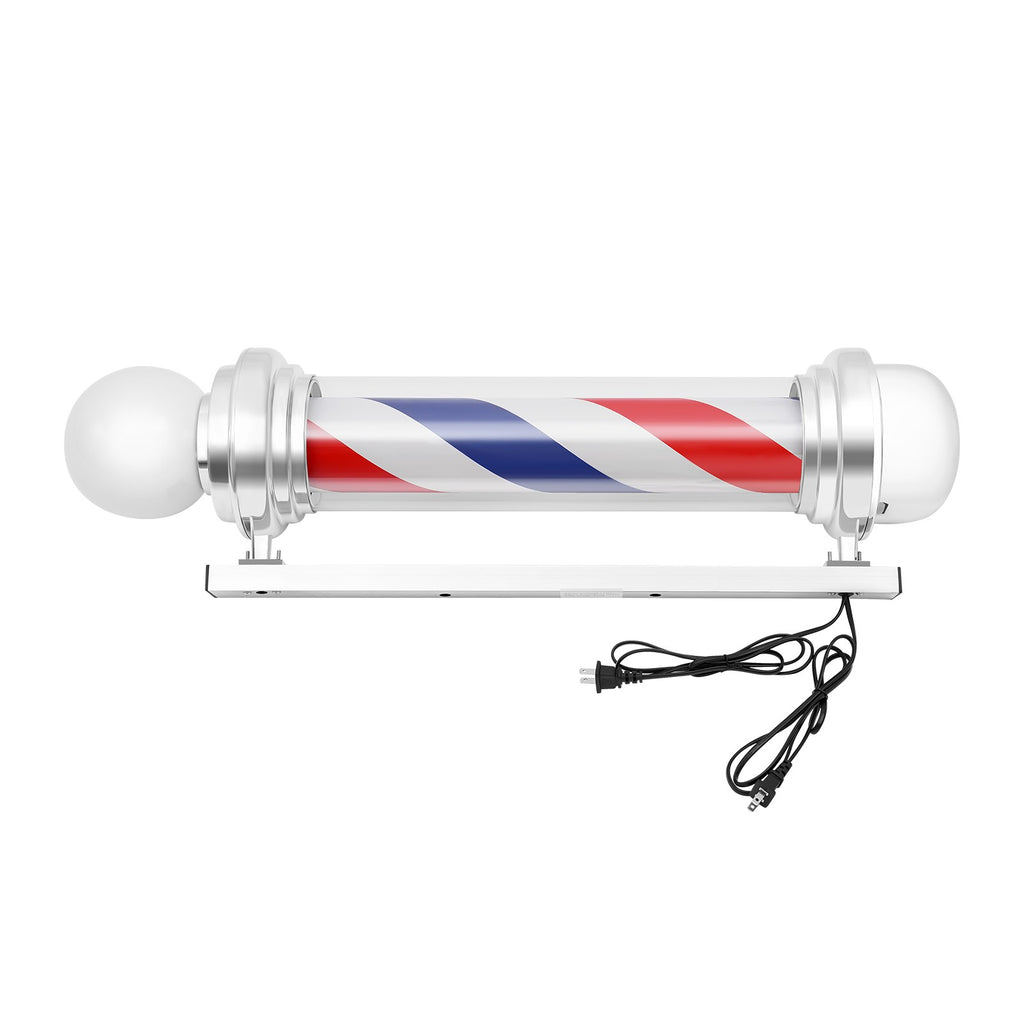 Outdoor Barber Pole Light with Rotating LED Stripes for Hair Salon Signage