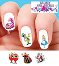 Waterslide Nail Decals Set of 20 Alice in Wonderland Theme for Nail Art