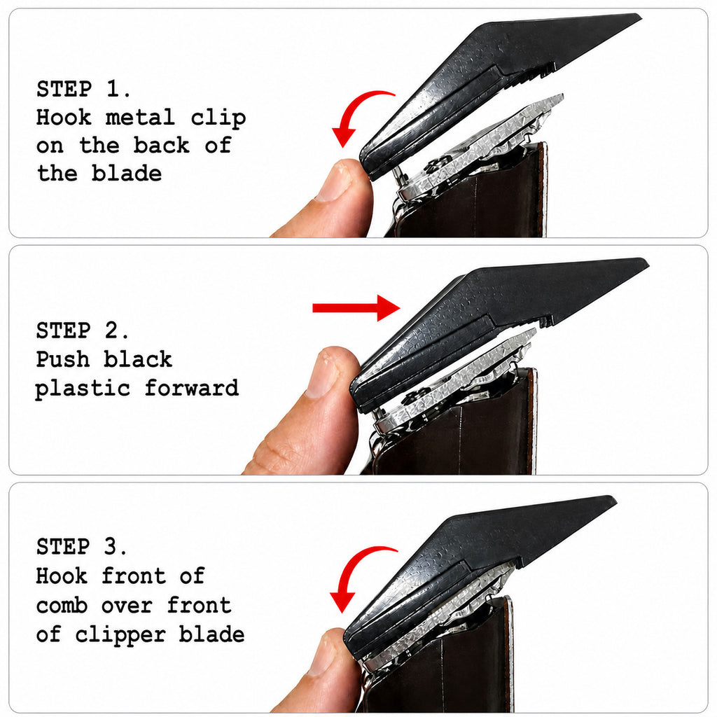 Universal Clipper Guide Comb Set for Full-Size Hair and Pet Clippers
