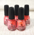 Set of 5 China Glaze Nail Polish Lacquers - 0.5 fl oz Shades 572 Exceptionally Gifted