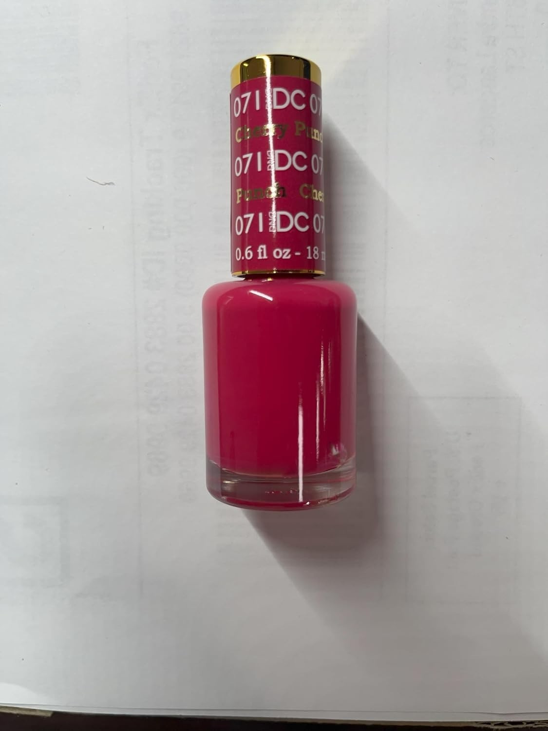 DND Gel Nail Polish Set Cherry Punch 071 - Long-Lasting 0.6oz Duo