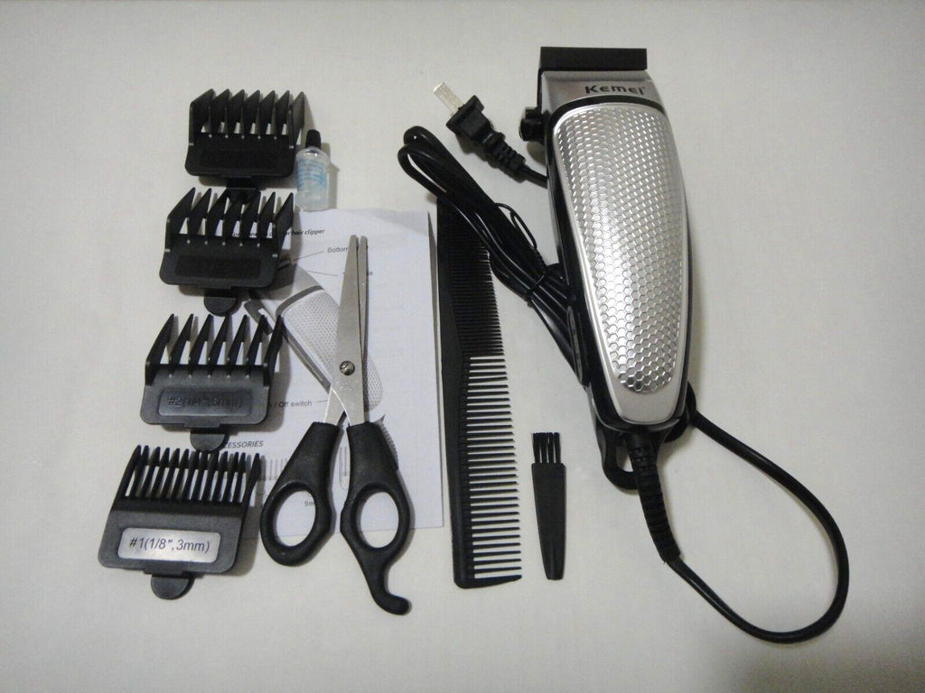 Professional Hair Clipper Kit with Guide Combs & Accessories