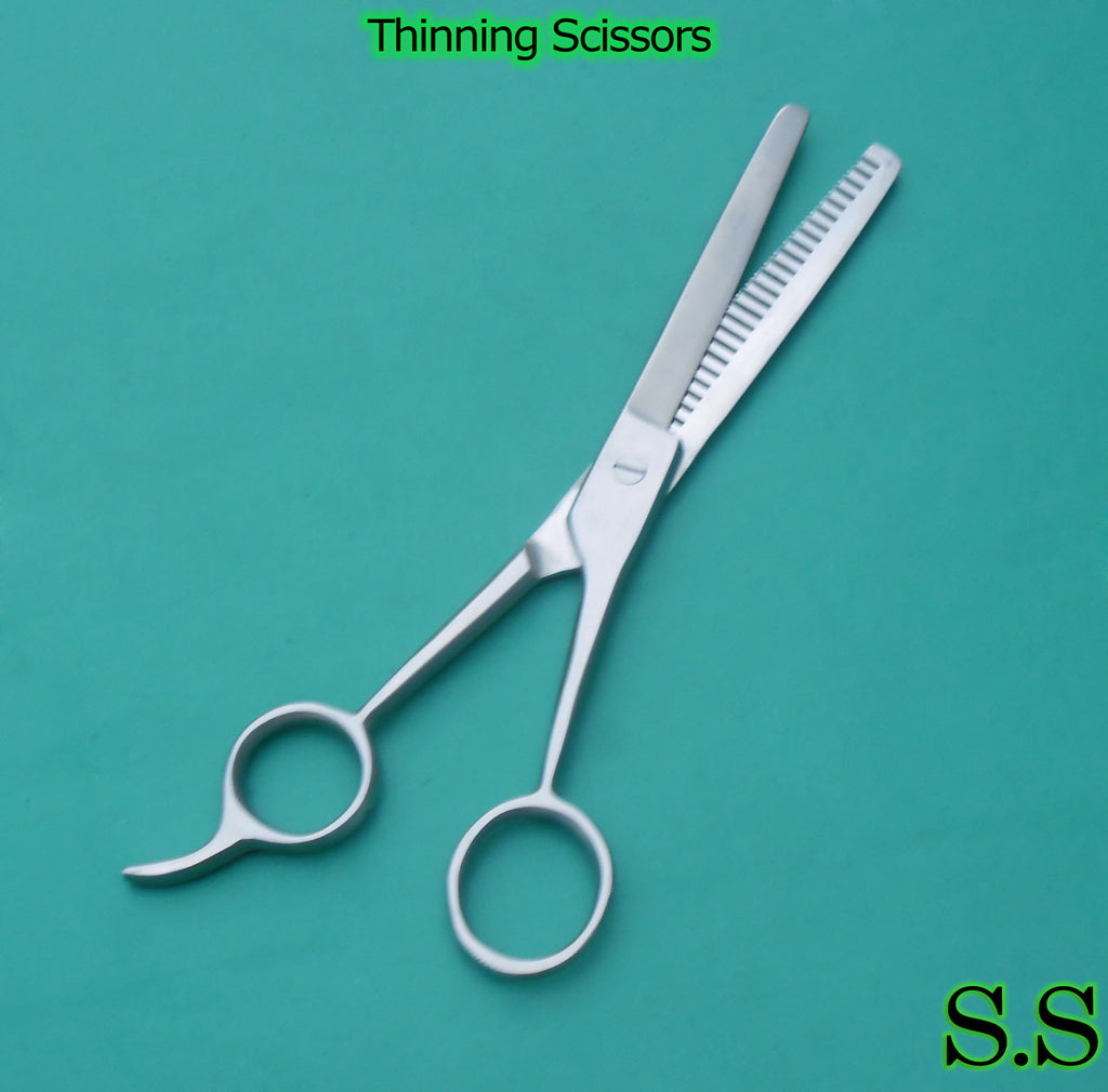 Manicure Thinning Scissors 5 1/2 Inch Single Teeth Nail Cutting Tool