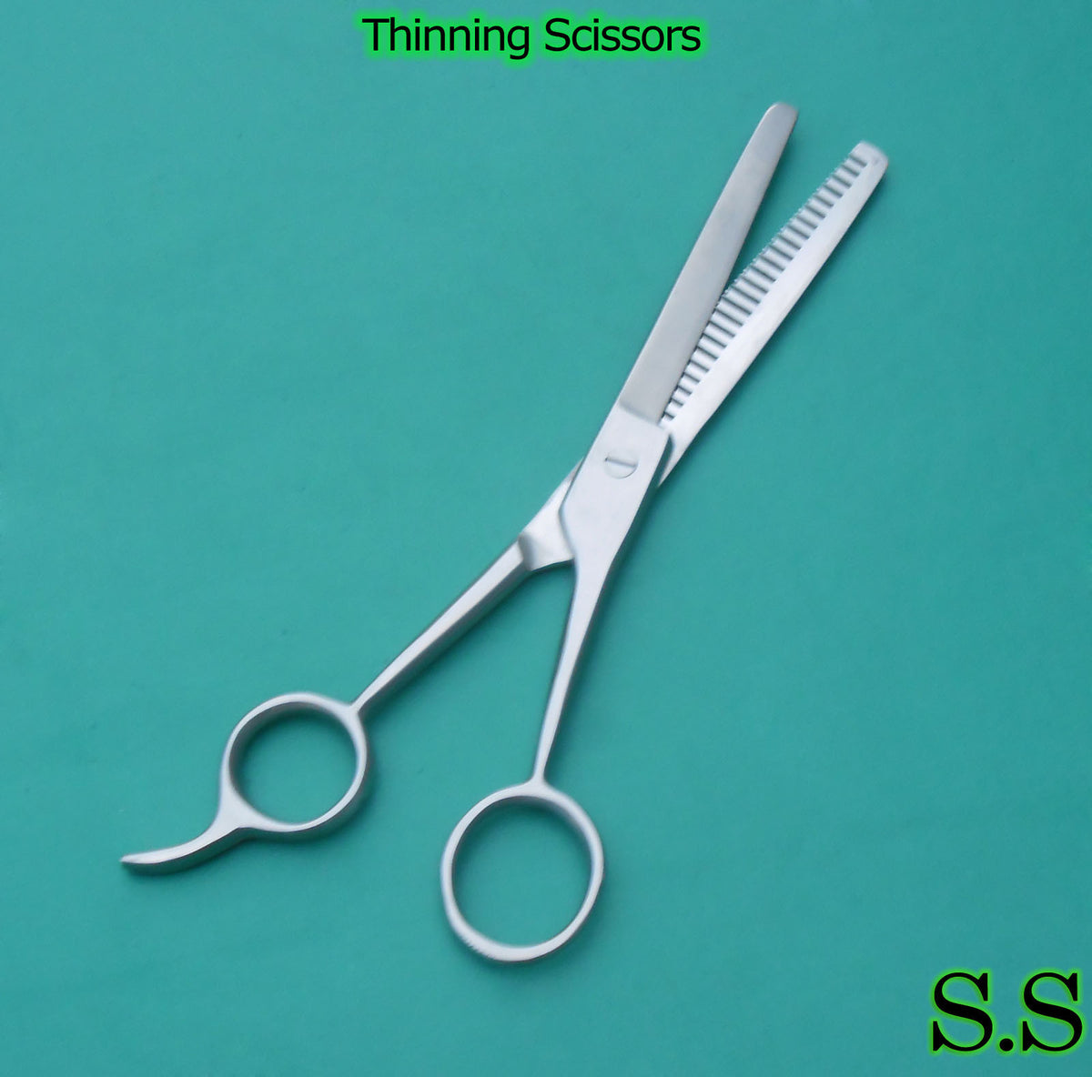 Manicure Thinning Scissors 5 1/2 Inch Single Teeth Nail Cutting Tool