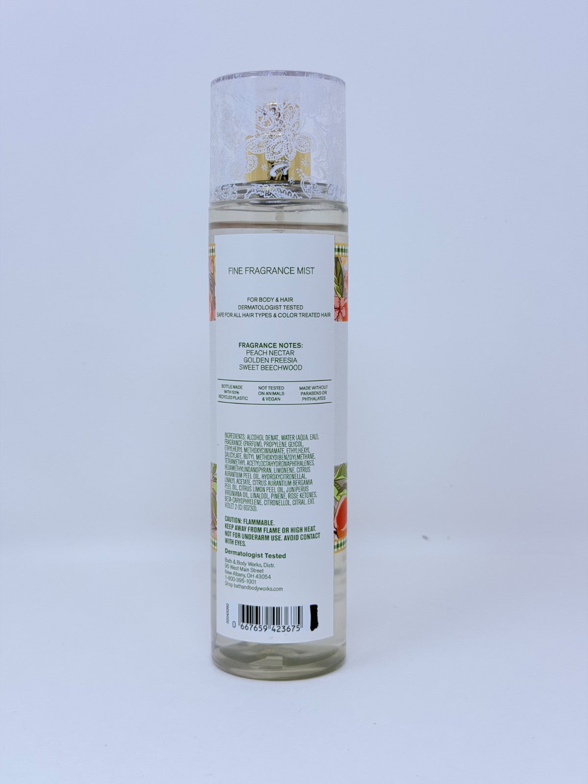 Body & Hair Mist - Peach Blossom & Nectar, 8 oz, Unisex Fragrance Spray