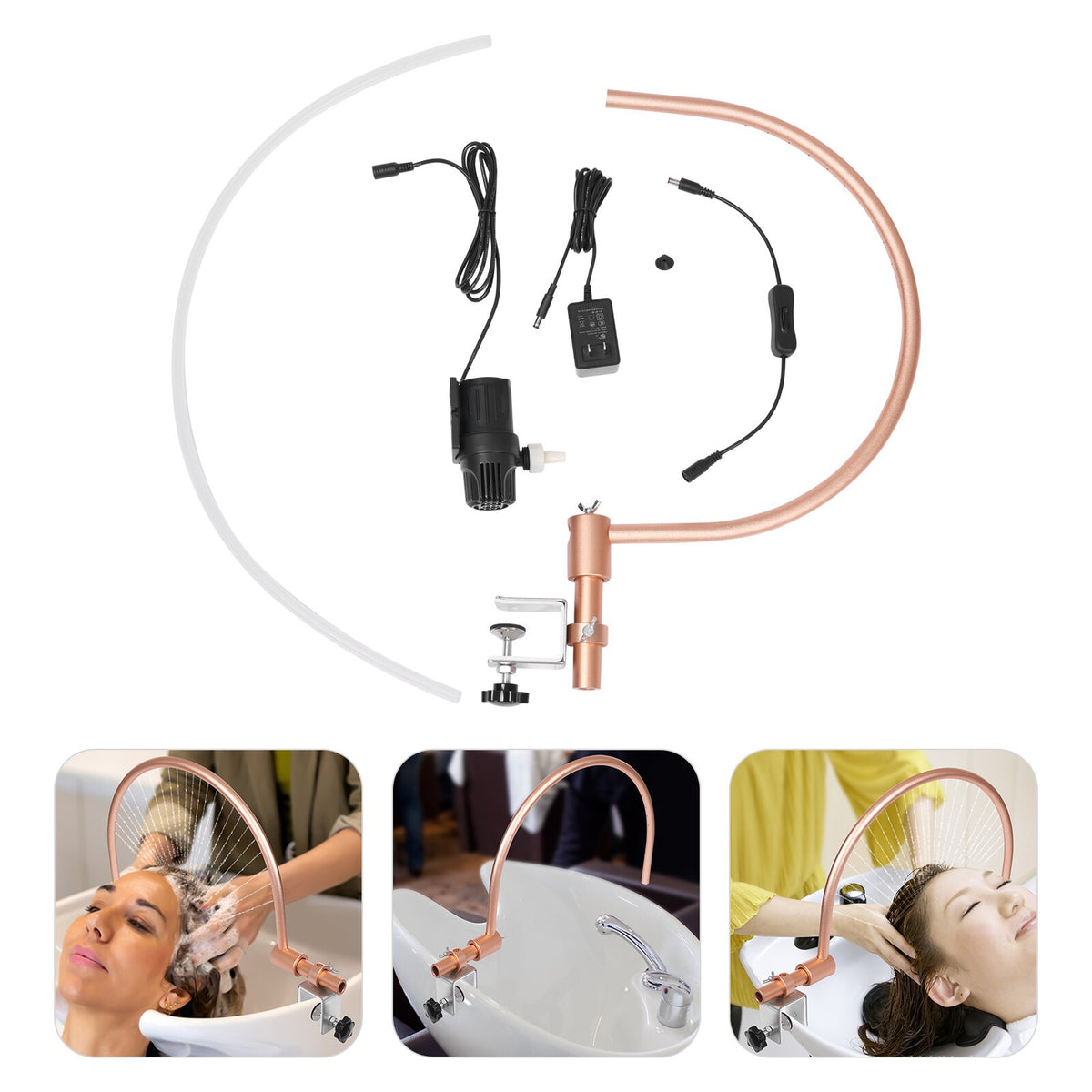 Head Spa Water Circulation Frame with Pump for Shampoo Bowl