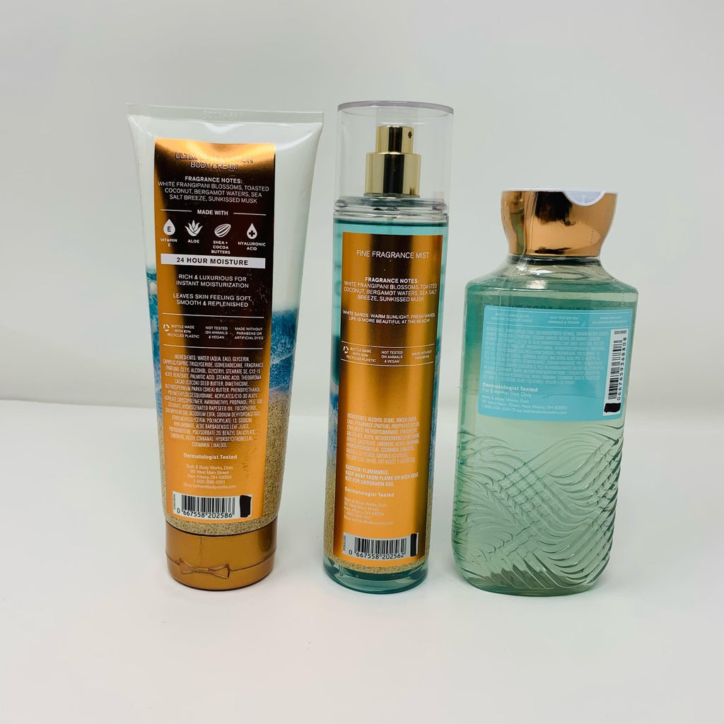 Bath & Body Works At The Beach Body Care Set - Mist, Cream & Body Wash