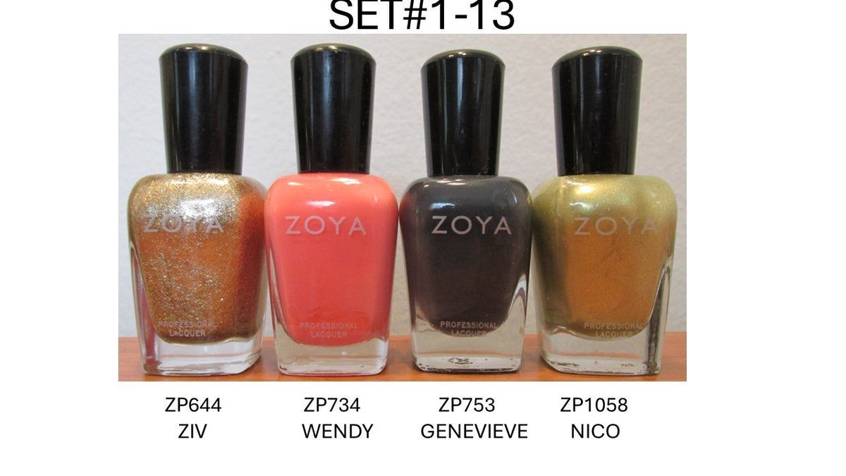 Professional Nail Polish Set - Zoya 6 Shades for Salon & Personal Use