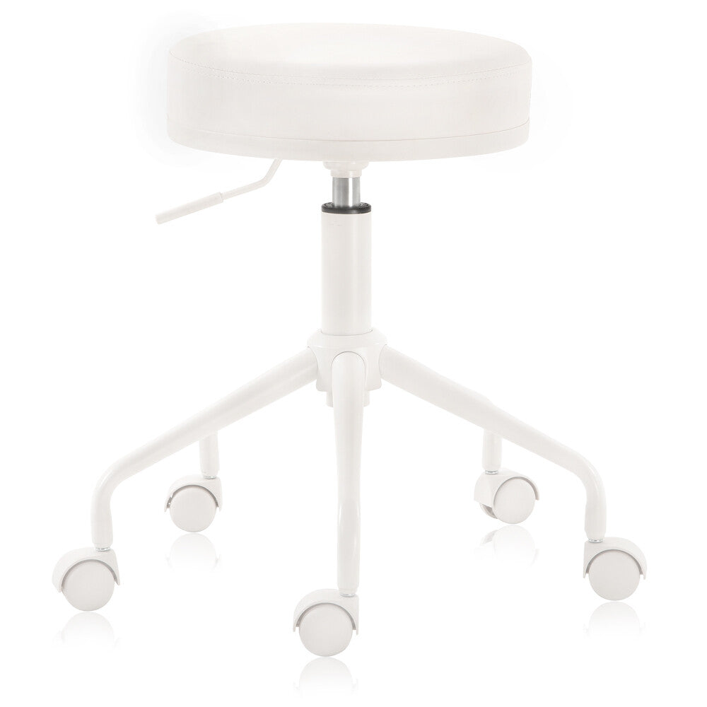 Medical Office Stool - Adjustable Seat, Padded Comfort, Water-Resistant PU Vinyl
