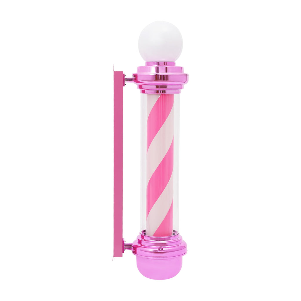 Barber Pole Light with LED Rotation for Barbershop Decoration