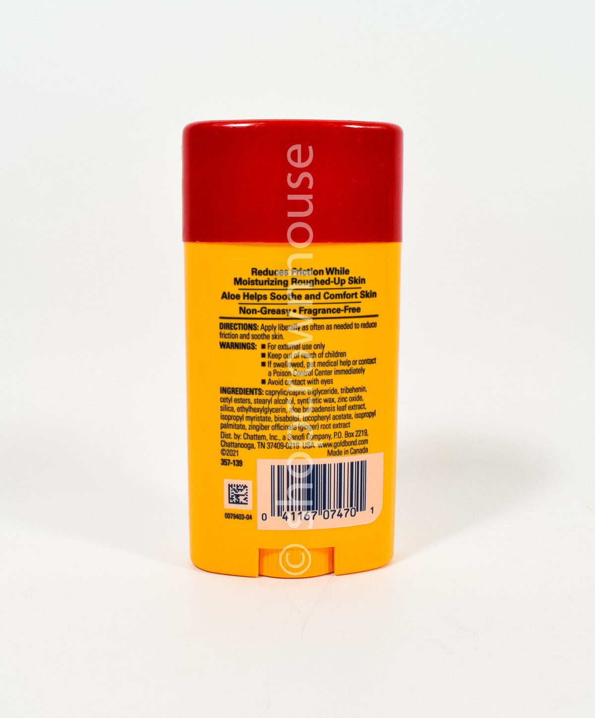 Friction Defense Stick with Aloe - Non-Greasy, Fragrance-Free 1.75 oz (Pack of 2)