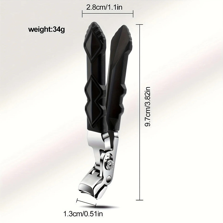Professional Stainless Steel Toenail Clippers for Seniors Wide Jaw Design