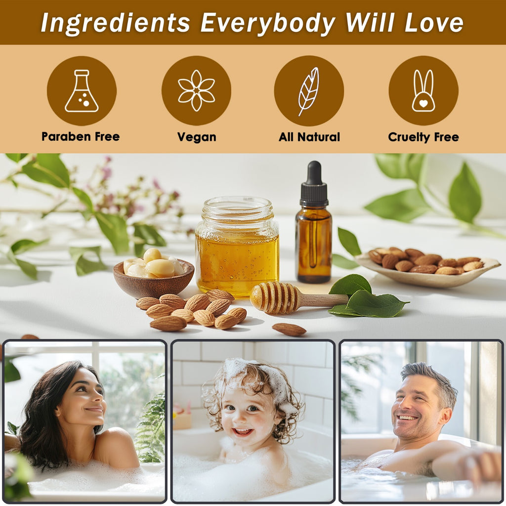 Luxury Spa Gift Basket for Women - Honey & Almond Bath Set