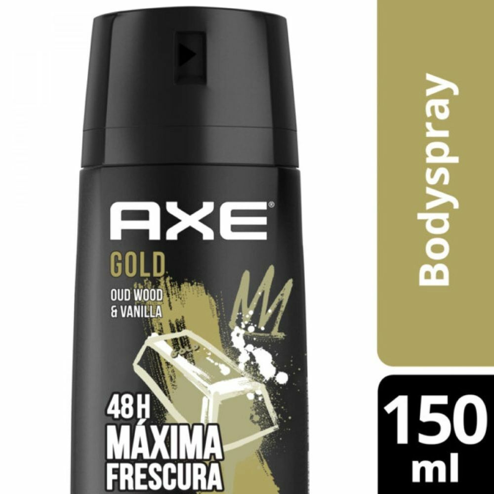 Men's Deodorant Body Spray - Axe Gold Oud Wood & Vanilla, 150ml