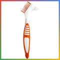 Denture Brush with Multi-Layered Bristles Anti-Slip Handle Portable Oral Care Tool