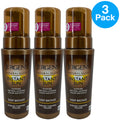 Self Tanner Mousse Deep Bronze Sunless Tanning Lotion 3 Pack - Instant Flawless Color