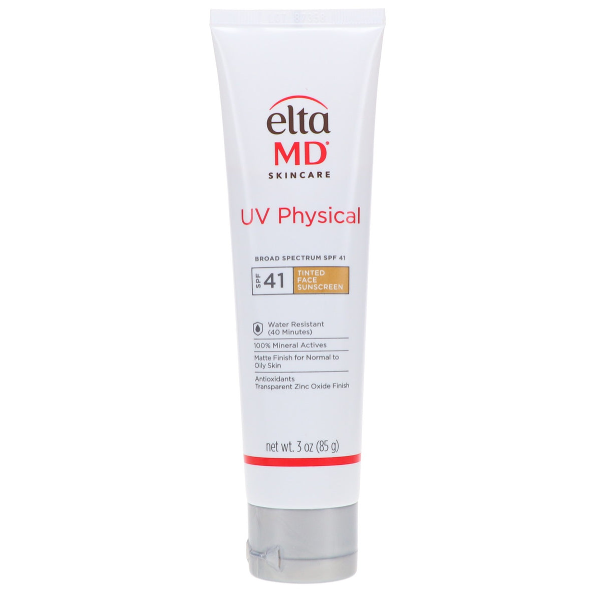 Mineral Sunscreen SPF 41 Tinted Face Sunscreen 3 oz - Broad Spectrum, Water-Resistant, Oily & Sensitive Skin Safe