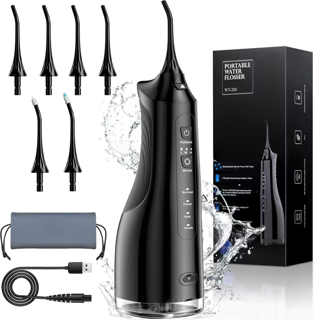 Water Dental Flosser Pick for Teeth - 5 Modes Cordless Portable Oral Irrigator