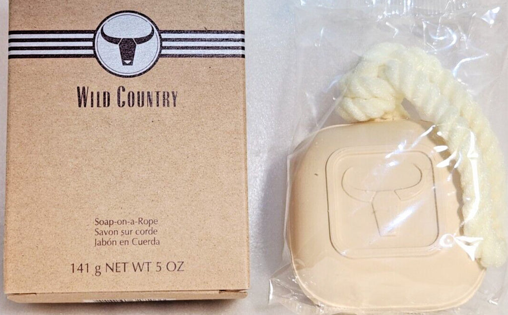 Soap on a Rope 5 oz - Wild Country Scent, Durable Bath Soap