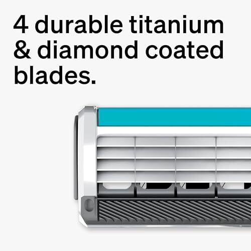 Men's Razor with 16 Blades & Aloe Protection - Titanium & Pivoting Head