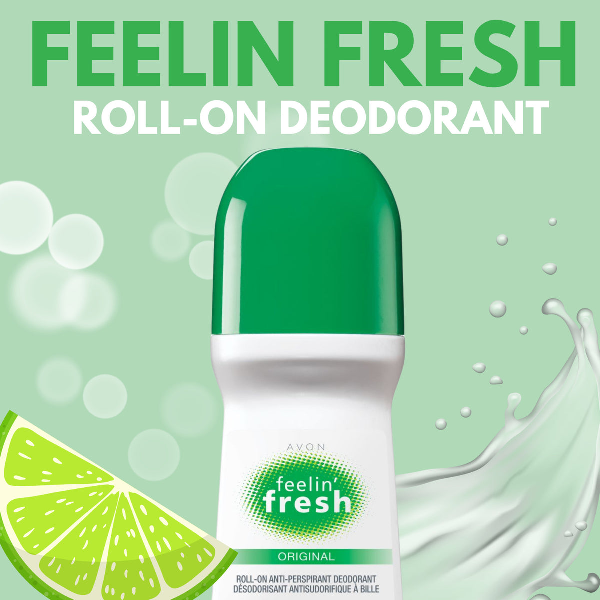 Deodorant Antiperspirant Roll-On Pack of 6 - 24-Hour Fresh Protection