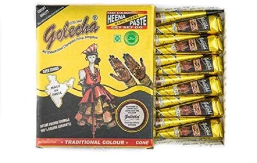 Mehendi Henna Cone - Temporary Body Art for Hands & Feet (Natural Herbal, 100% Safe)