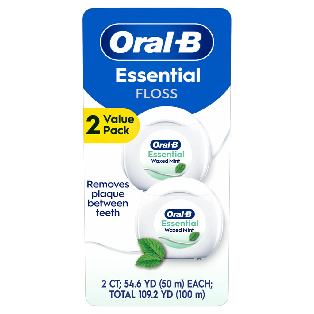 EssentialFloss Mint Dental Floss for Cavity Prevention, 324 Foot White