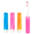 Travel Folding Toothbrush Set with 6 Colors, Portable & Individually Wrapped