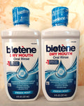 Biotene Dry Mouth Oral Rinse Alcohol-Free Long Lasting Mint 8oz - 2 Pack